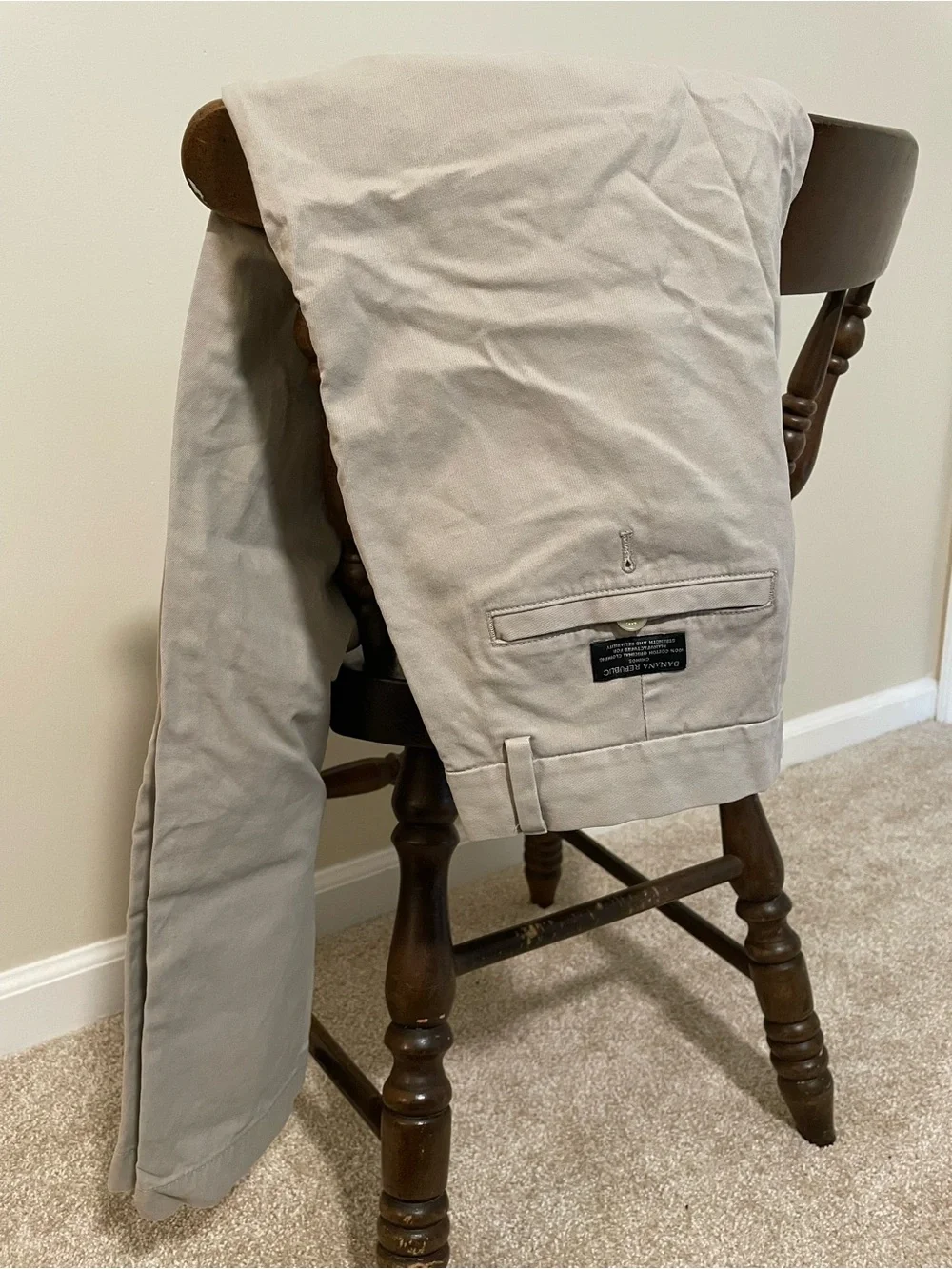 Banana Republic Aiden Men’s Chino Pants Khaki 30x32 100% Cotton